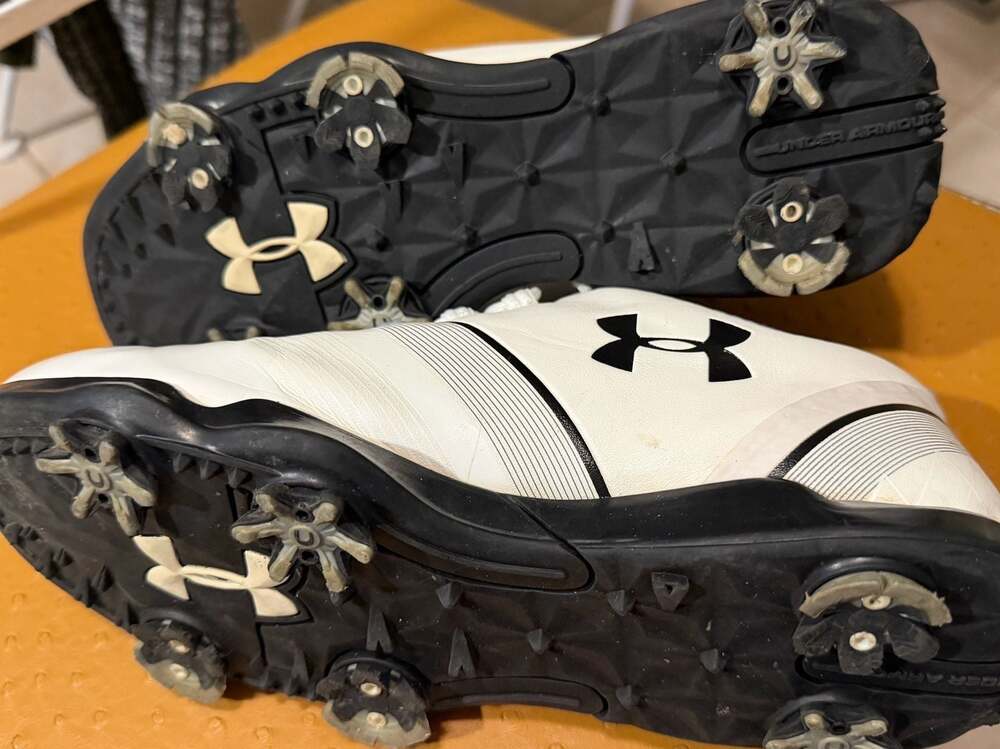 Under Armour Spieth Jr. Golf Shoes 3021209-100 White Size 5Y